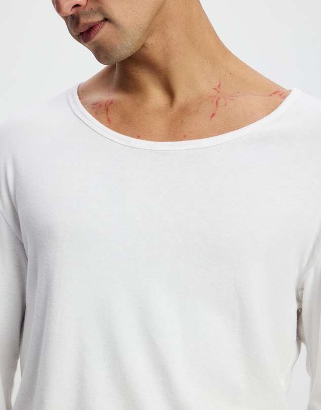 Surrounded By Ghosts - The Gypsum Slim Rib Knit Long Sleeve T-Shirt