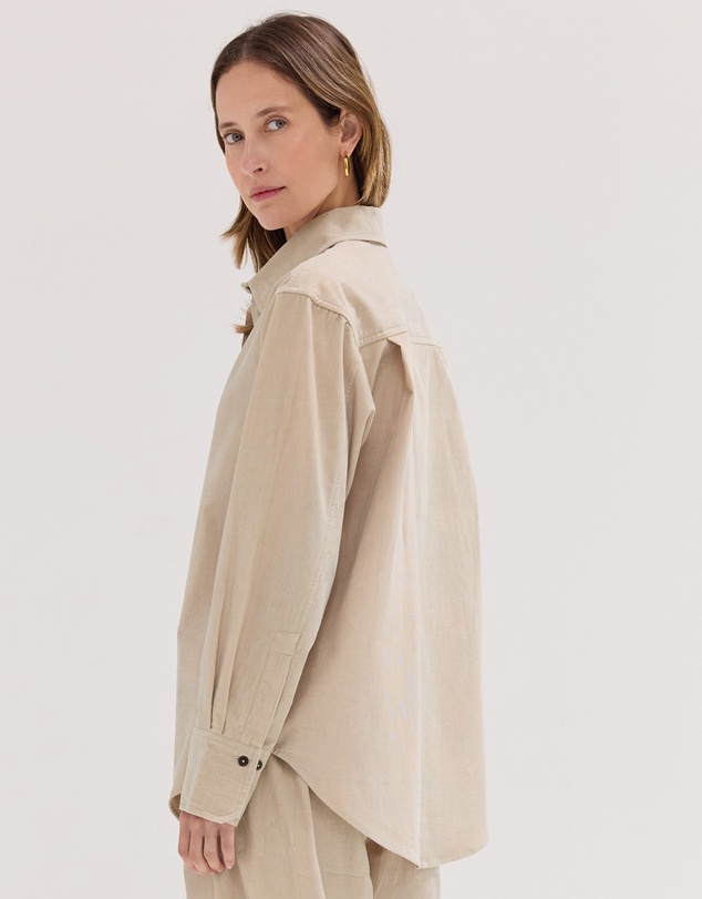 Cloth & Co. - The Corduroy Shirt Pebble
