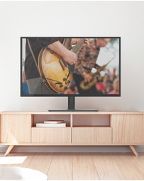 iWorld - Kanto TTS100 Height Adjustable and Swivelling Tabletop TV Stand for 37
