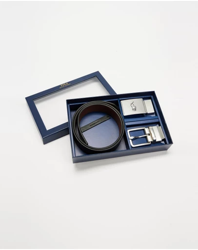 Polo Ralph Lauren - Reversible Leather Belt Gift Set- ICONIC EXCLUSIVE