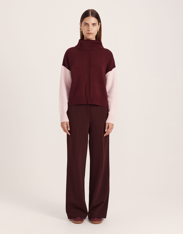 SABA - Claudia Wool Colour Block Knit