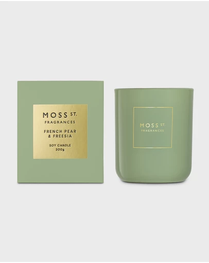 Moss St Fragrances - French Pear & Freesia Soy Candle 300g