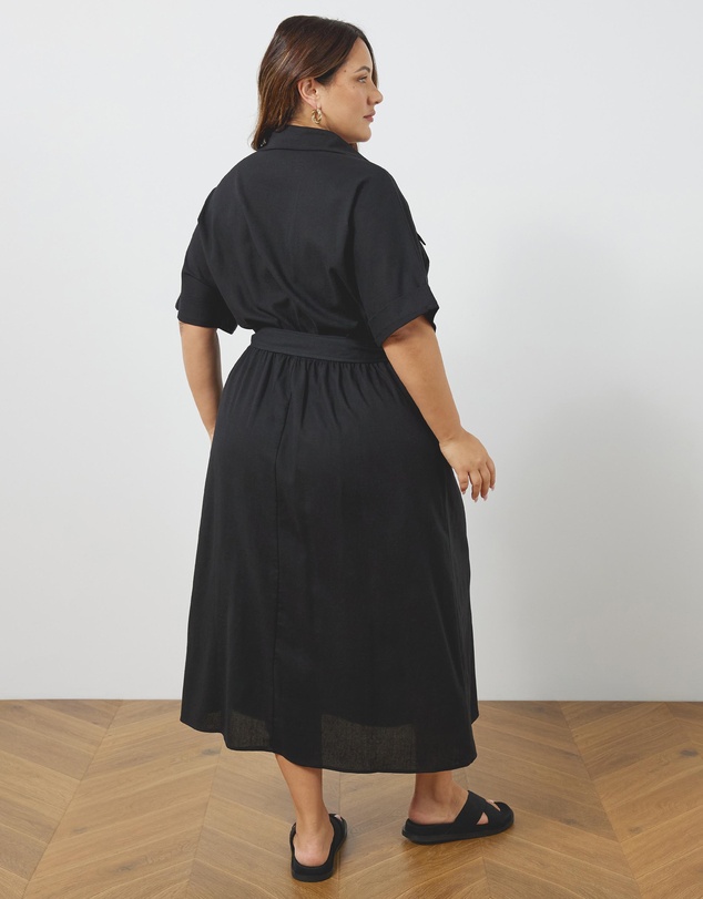 Atmos&Here Curvy - Lyndon Utility Midi Dress