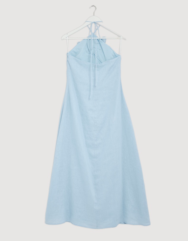 Revibe - Repaired AERE Tiera Halter Maxi Dress - AU 10