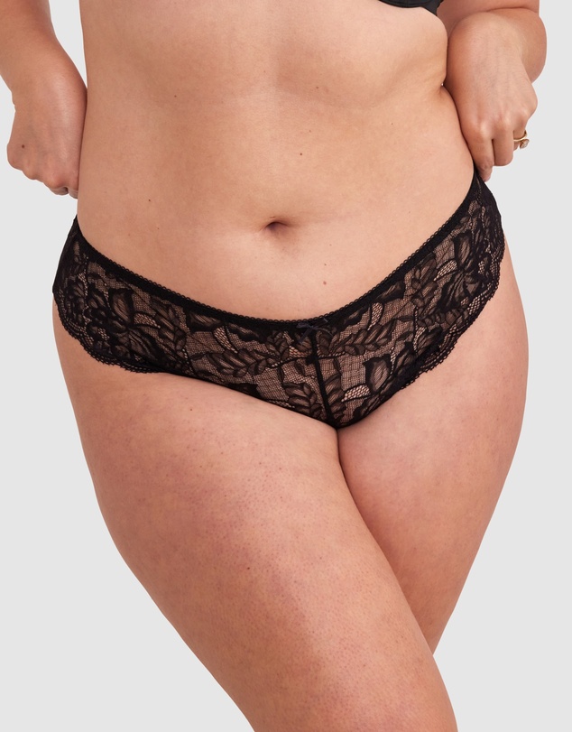 Bras N Things - Romance Brazilian Knicker - Black