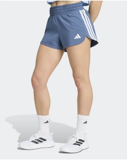 adidas Performance - Pacer Workout Woven High Rise Shorts Womens