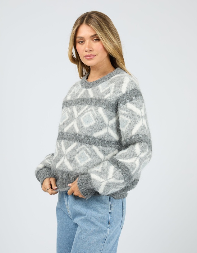 All About Eve - Zoia Knit Crew Charcoal