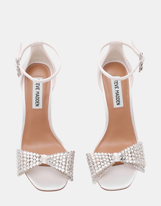 Steve Madden - Newlywed Ivory Satin Heels