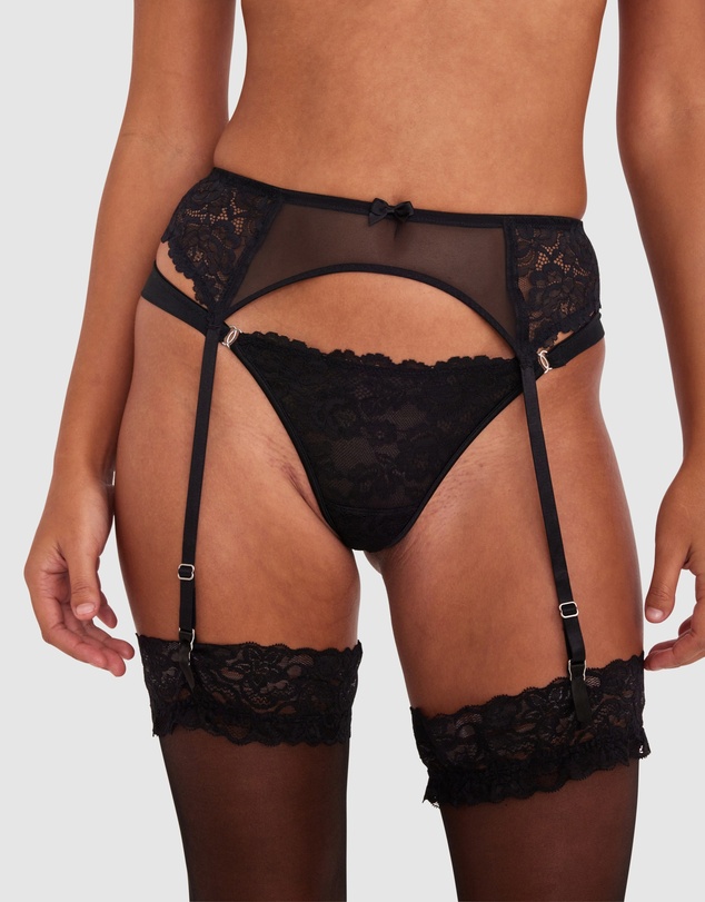 Bras N Things - Bethany Essentials Basic Suspender - Black