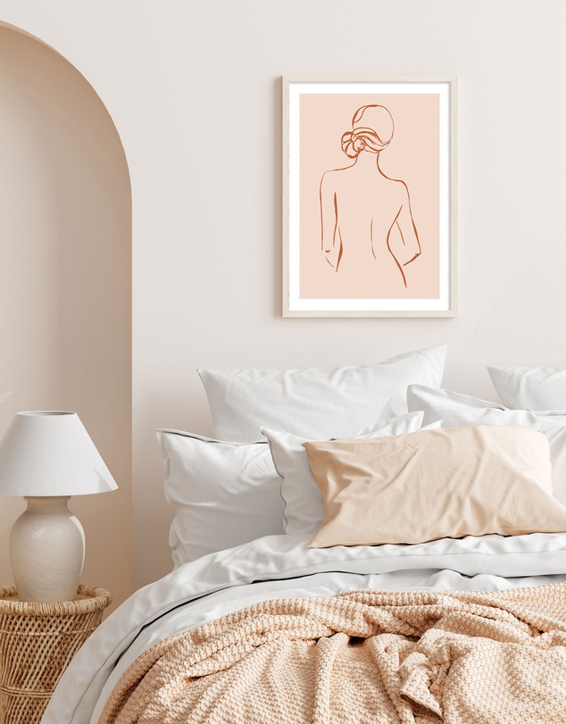 Olive et Oriel - Female Form IV Terracotta Art Print