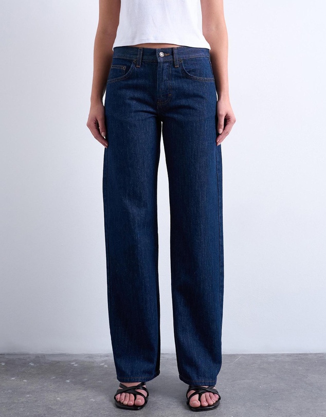 TOPSHOP - Ember LR Wide Deinm Jeans DB Noos