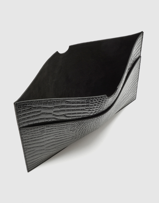 Nakedvice - The Bass Black Croc Laptop Sleeve
