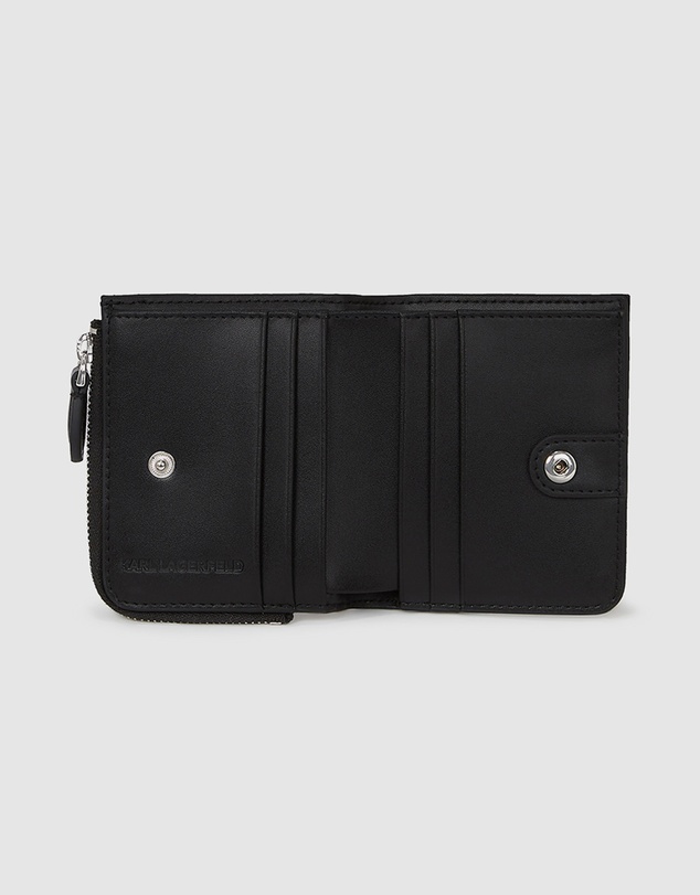 Karl Lagerfeld - Ikon Nylon Pin Zip Small Wallet