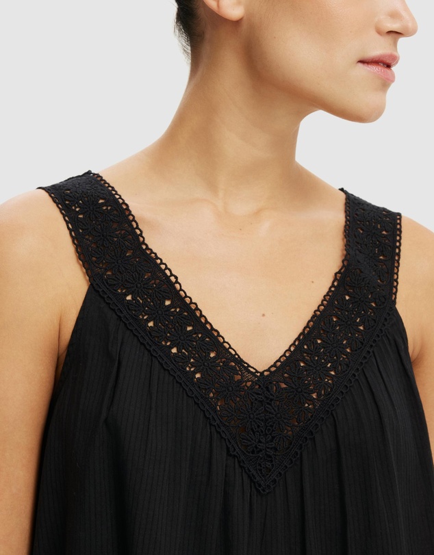 Cotton On - Abbey Lace Trim Mini Dress
