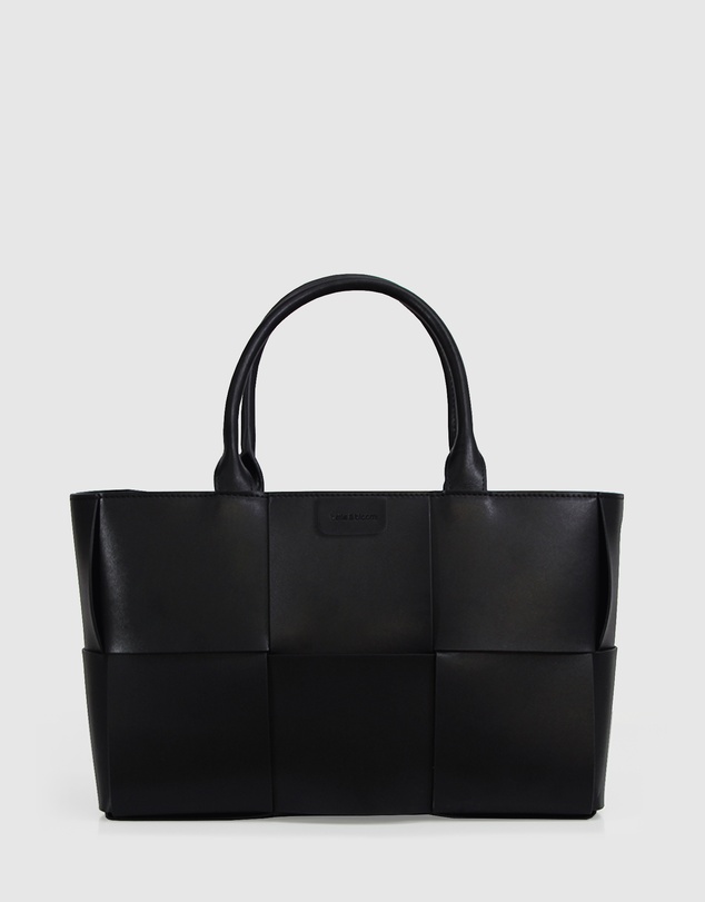Belle & Bloom - Long Way Home Woven Tote - Black