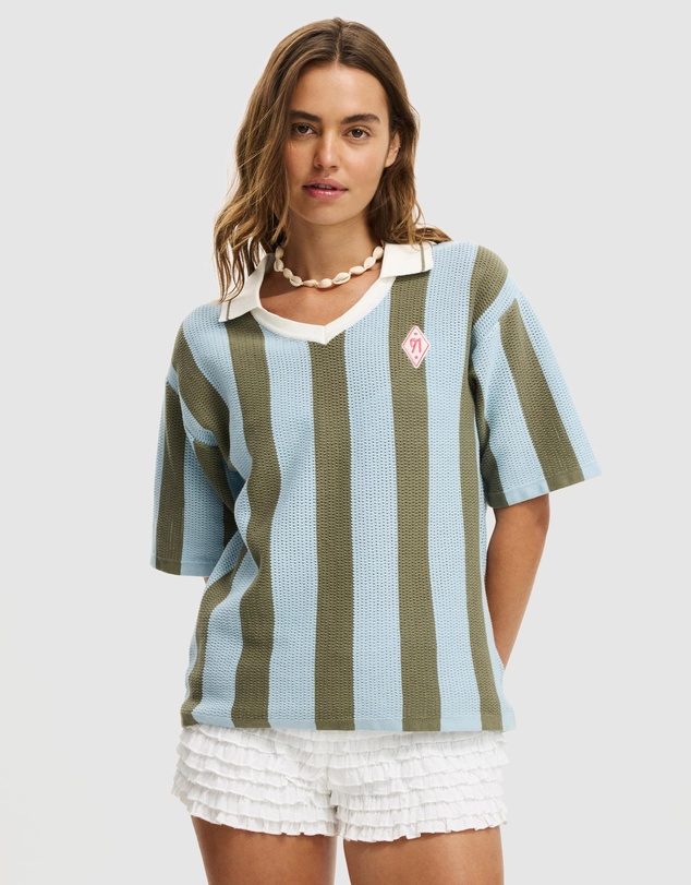 Cotton On - Collared SS Polo Knit