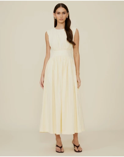 The Fated - Gallery Sleeveless Waisted Midi Dress