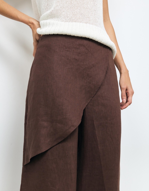 AERE - Alyssa Wrap Linen Pants