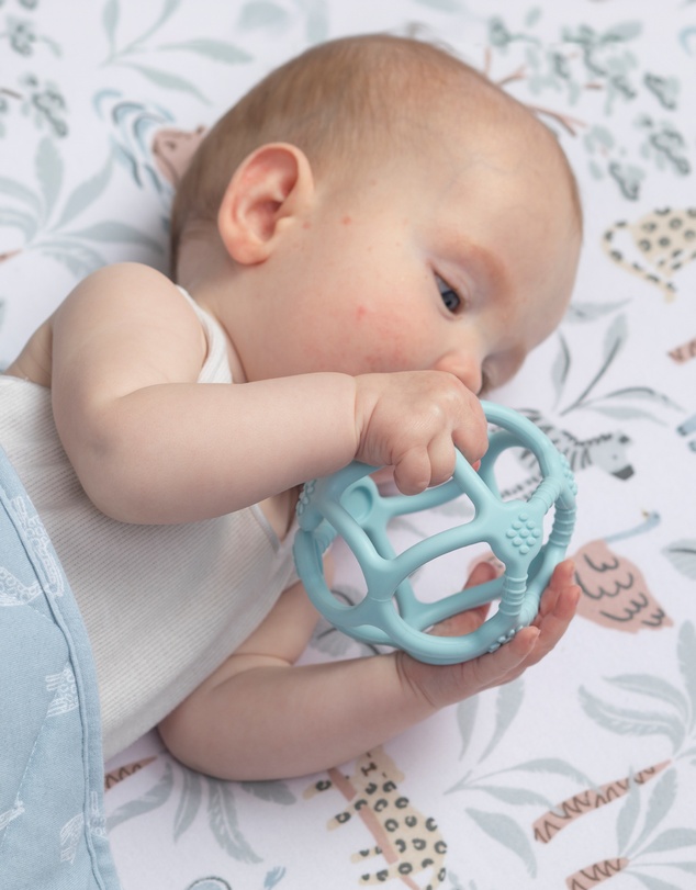 Playground - Silicone Teething Ball - Light Blue