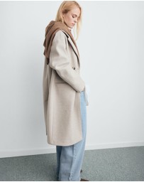 M.N.G - Double-Breasted Midi Coat