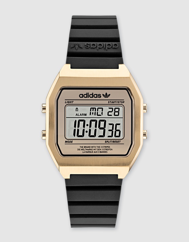 adidas Originals - Digital Two Gold-Tone and Black Watch