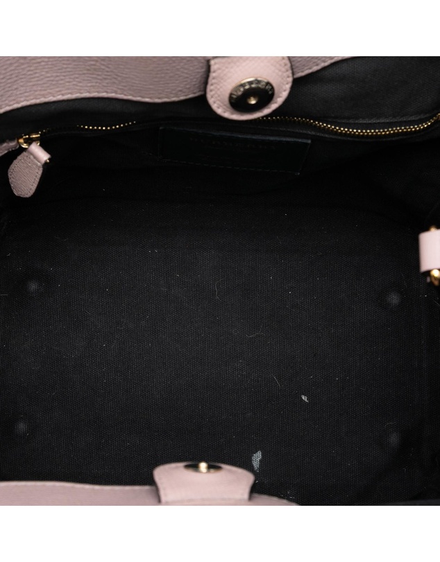 Pre-Loved by Azura Reborn - Pre-Loved Small Leather and House Check Canvas Canterbury Tote