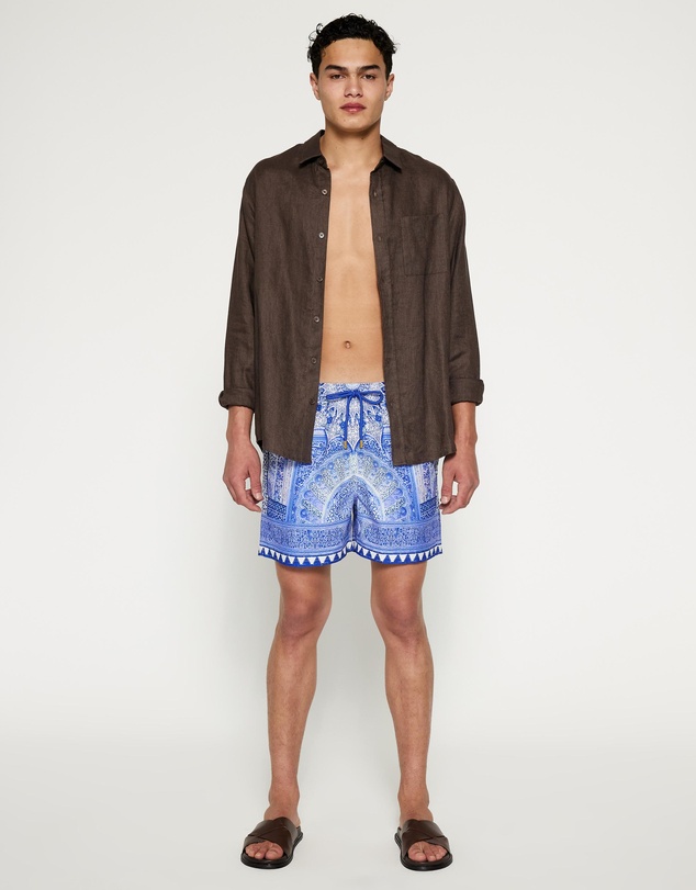 Camilla - Mid Length Boardshorts With Elastic Waist