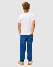 Tommy Hilfiger - Unisex Logo Crew Neck T-Shirt - Kids