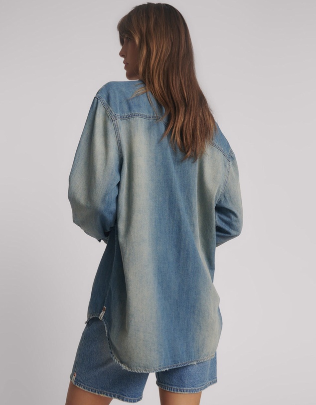 ONE TEASPOON - Essential Denim Shirt - Blue Ranch