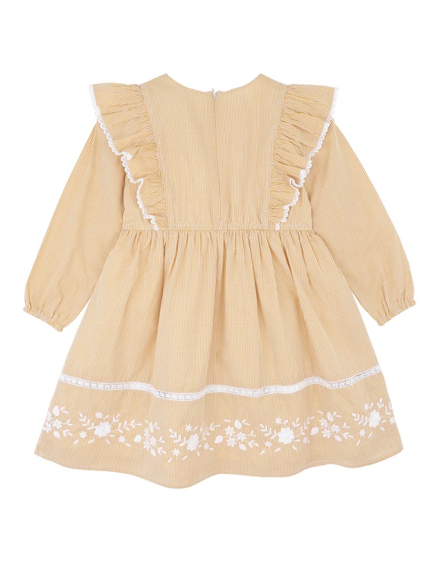 Bebe by Minihaha - Winnie Embroidered Gingham Dress - Kids