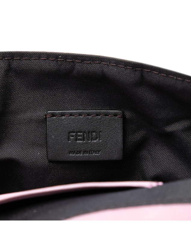 Fendi - Pre-Loved Mini Zucca Embossed Velvet Baguette Satchel