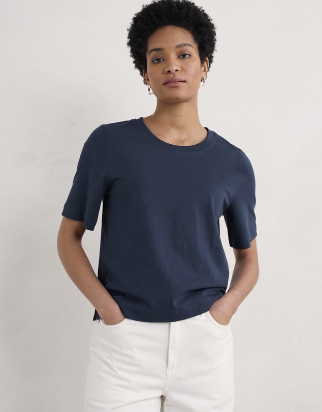 Seasalt - Seasalt Cornwall Navy Copseland T-Shirt
