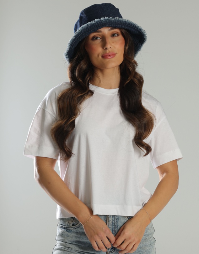 Morgan & Taylor - Jana Denim Bucket Hat in Indigo Blue