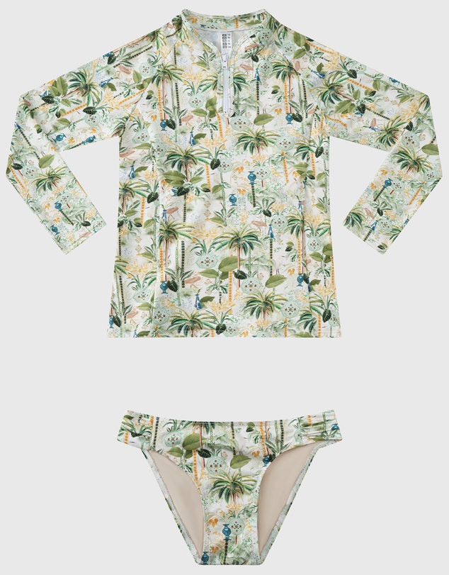 Aqua Blu Kids - Madagascar Long Sleeve Rash Vest Set - Teens