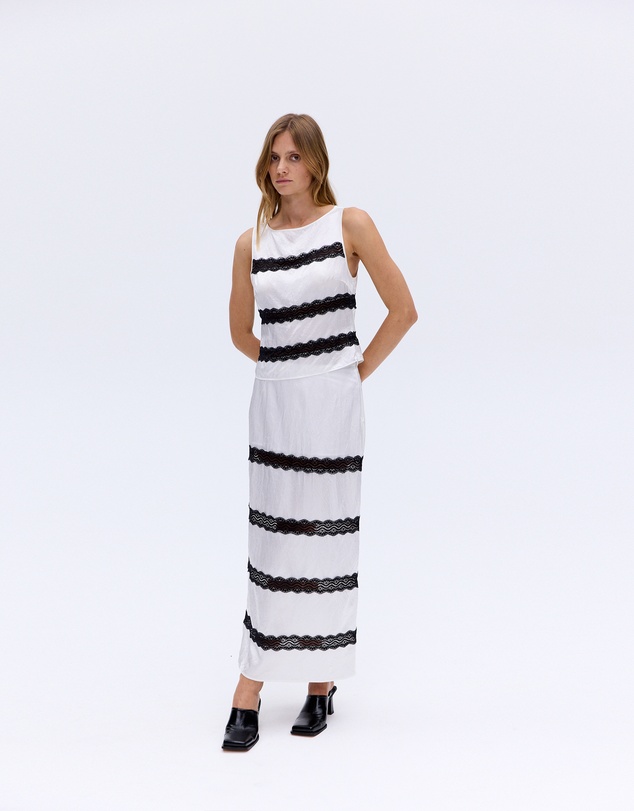 Third Form - Sevin Lace Panelled Skirt