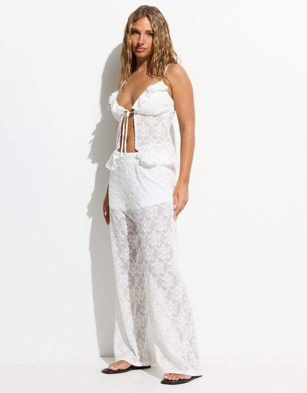 Dazie - Island Time Crochet Lace Top