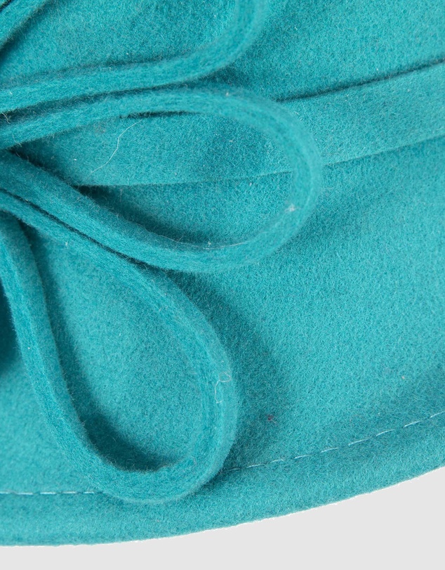 Max Alexander - Winter Felt Turquoise Cloche Hat