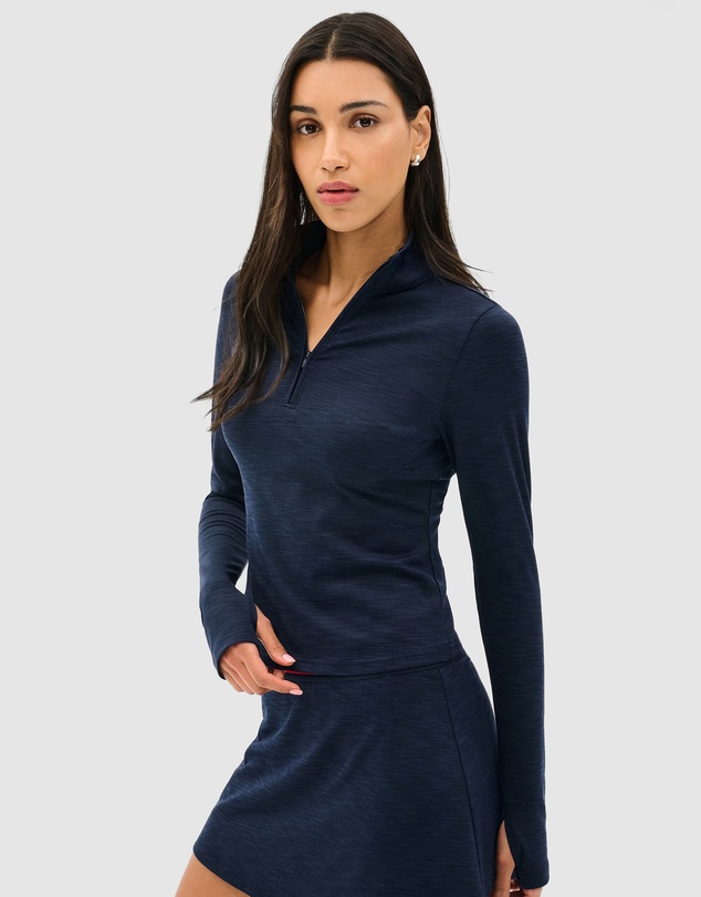 Splits59 - Stevie Active Rib Half Zip Waist Length