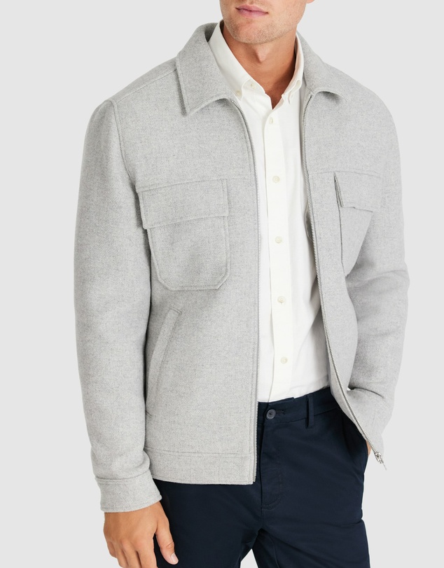 Tarocash - Linden Wool Zip Jacket