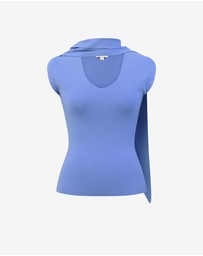 Forcast - Isadora V-Neck Scarf Knit Top