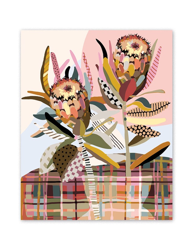 Journey Of Something - Paint by Numbers - Two Proteas