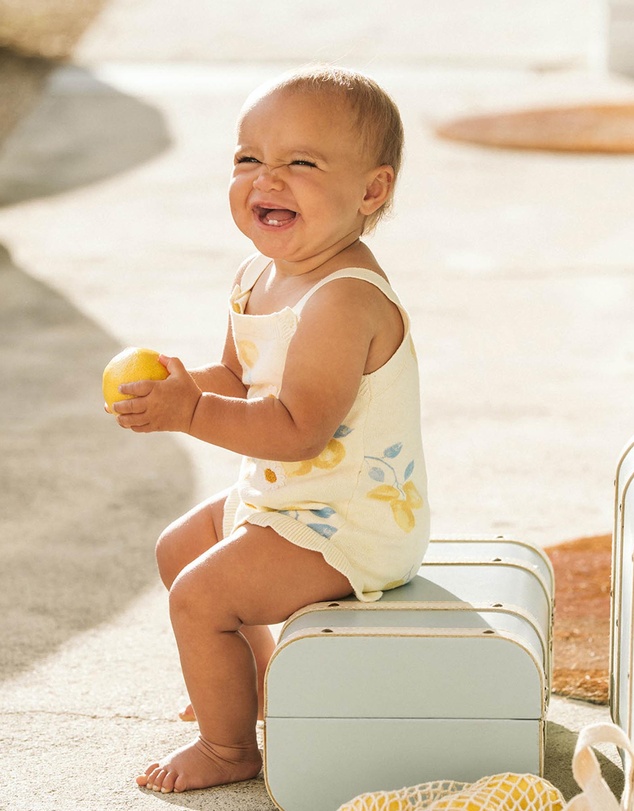 Fox & Finch - Piccolina Organic Lemon Bodysuit - Kids