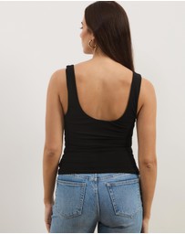 Atmos&Here - Skye Scoop Neck Mesh Tank