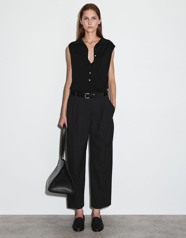 COS - Pleated Barrel-Leg Wool Trousers