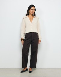 AERE - Pia Brushed Knit Cardigan