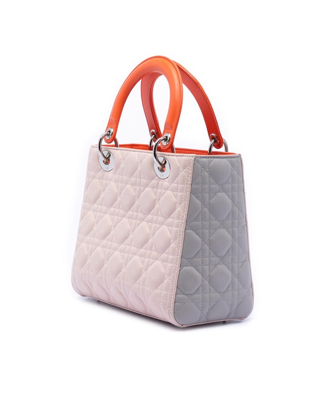 Pre-Loved by Azura Reborn - Pre-Loved Medium Tricolor Lambskin Cannage Lady Dior