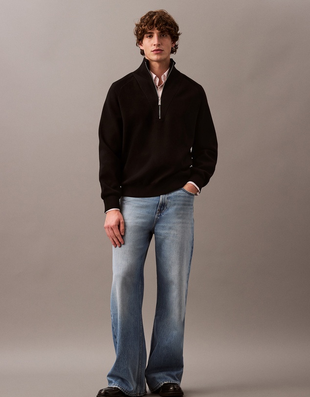 Calvin Klein - Tech Knit Quarter Zip Jumper