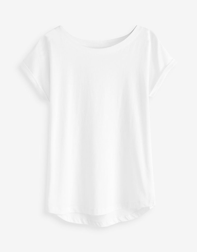 NEXT - 100% Cotton Cap Sleeve T-Shirts 3 Pack