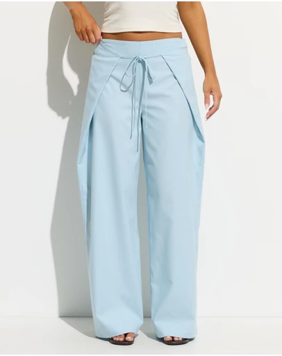 Dazie - Toni Relaxed Linen Blend Barrel Leg Pants