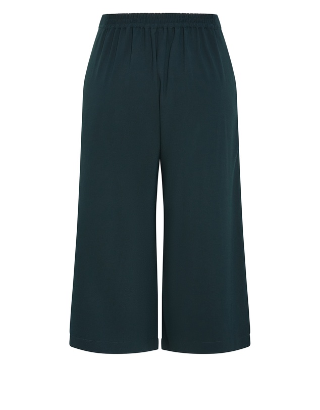 City Chic - Plus size Abbie Crop Pant - deep emerald